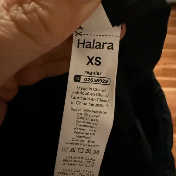 HALARA Black Maxi Skirt with Double Front Slits and buckle Accents - Picture 7 of 7